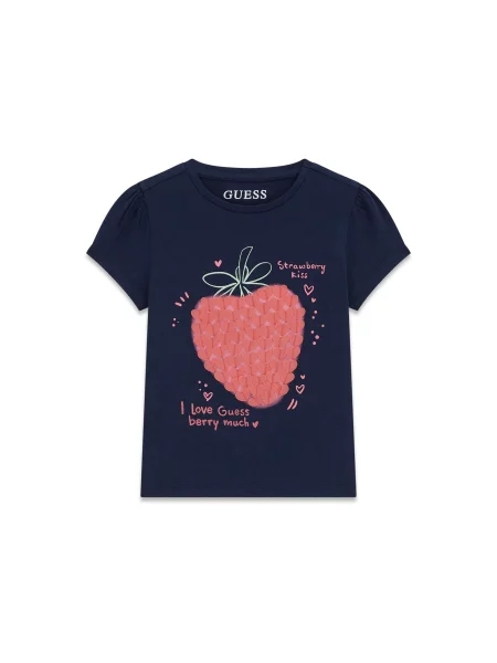 Guess Majica Mornarsko Regular Fit modra