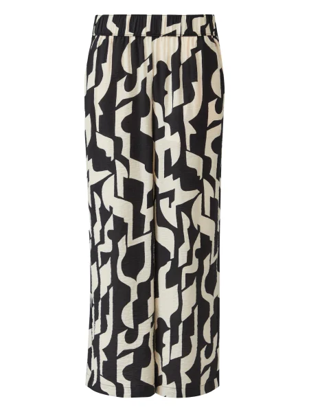 S.Oliver Hlače svetlo bež črna