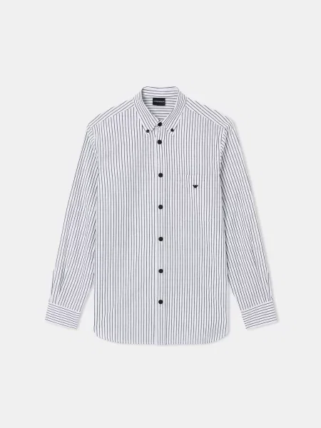 Сорочка повсякденна Emporio Armani блакитний