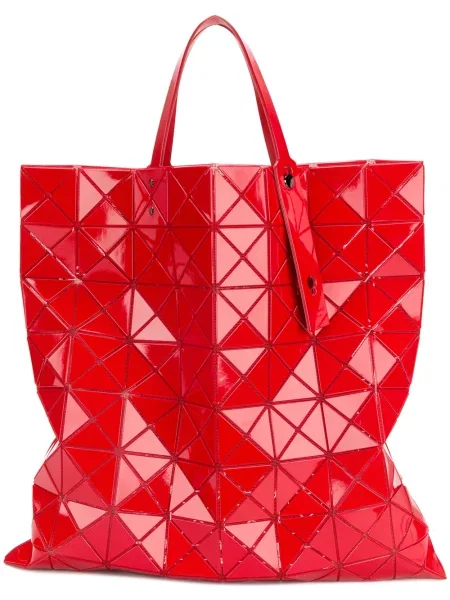 Geantă Bao Bao Issey Miyake cu imprimeu geometric mari roșu