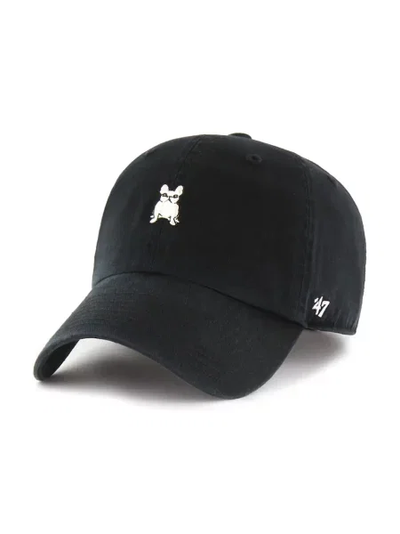 Шапка с козирка 47 brand Dog Base Runner Icon с изчистен дизайн черно