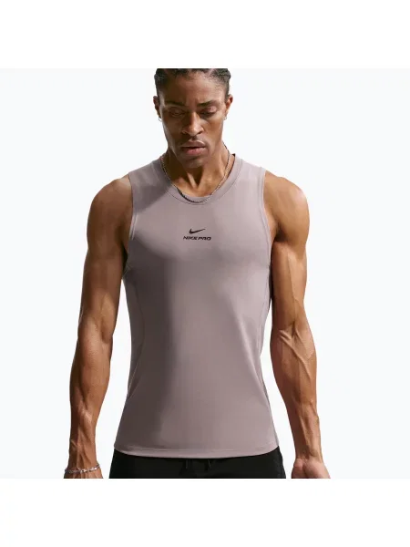 Tricou de antrenament bărbați Nike Pro Training Dri-Fit light violet ore/black negru