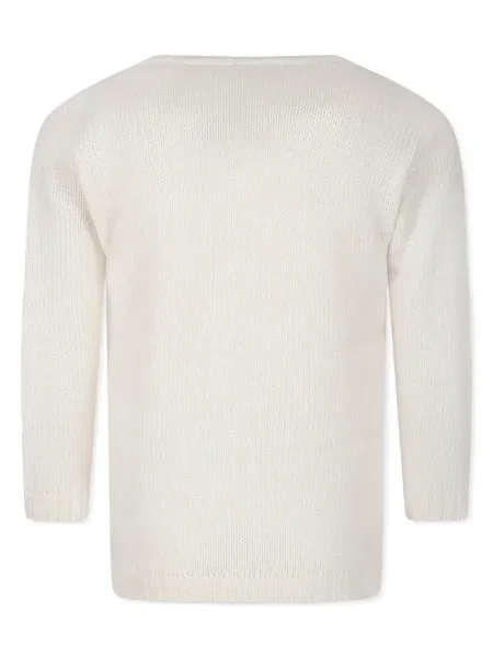 Sweter dziecięcy La Stupenderia biały