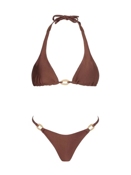 Acuarela Brand Bikini Capri Halter cappuccino