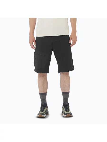 Pantaloni scurți de trekking pentru bărbați Salomon Outerpath Utility deep black negru