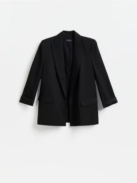 Reserved Sacou din lyocell negru