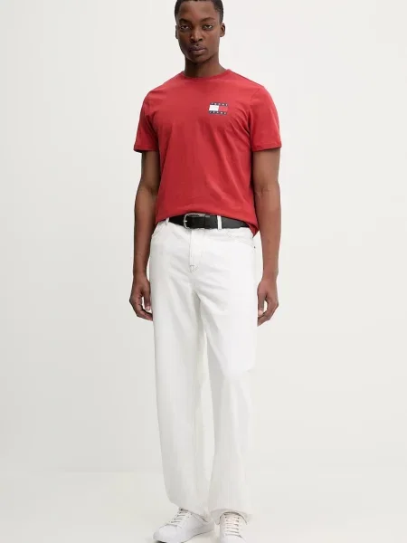 Tommy Jeans tričko červené