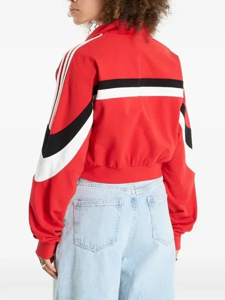 Τρέξιμο fleece μπλούζα Adidas με λαιμόκοψη v μαύρο