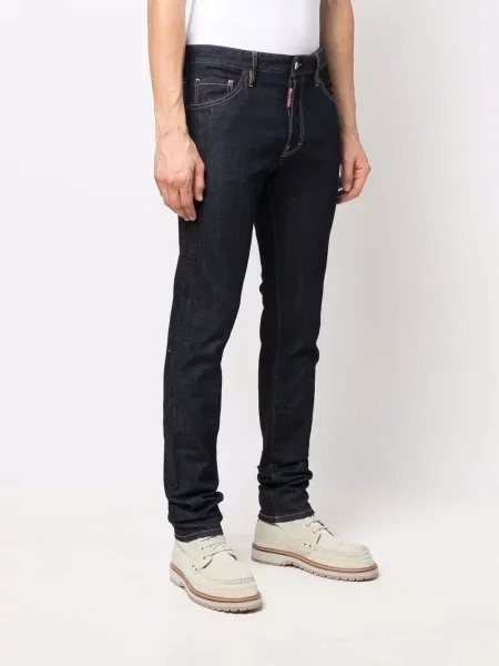 Džíny Dsquared2 s potiskem modré
