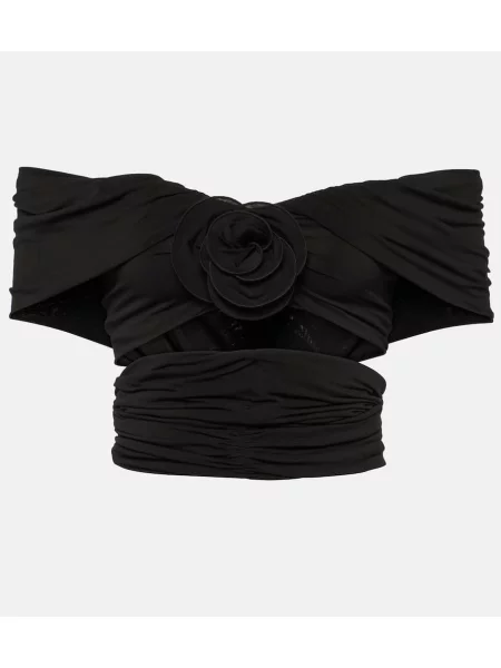 Cropp top Magda Butrym cu model floral negru
