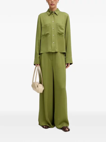 Pantaloni palazzo Marc O'polo cu cordon verde