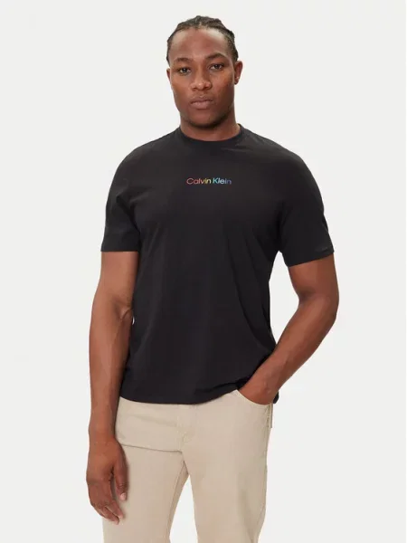 Calvin Klein Jeans T-Shirt Pride Graphic μαύρο
