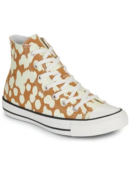 Členkové topánky Converse béžová