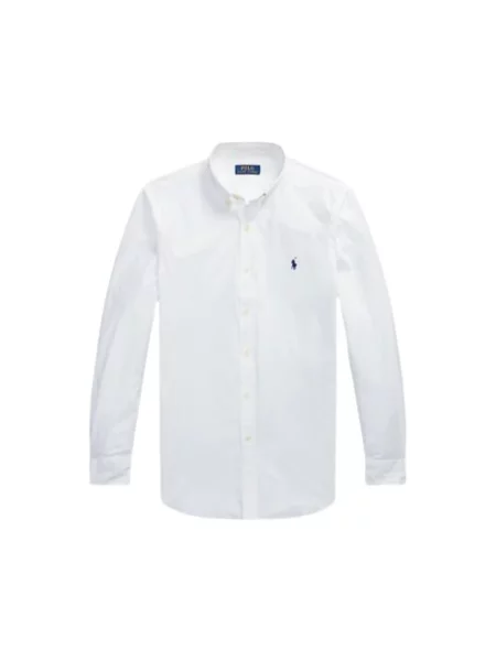 Koszula Ralph Lauren z długim rękawem ze stretchu biała