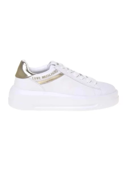 Sneakersy Love Moschino skórzane białe