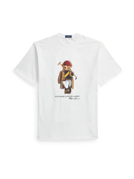 Polo Ralph Lauren Big & Tall Majica mornarsko plava / svijetlosmeđa / crvena bijela