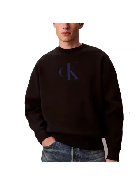 Calvin Klein Jeans sweter z domieszką kaszmiru czarny