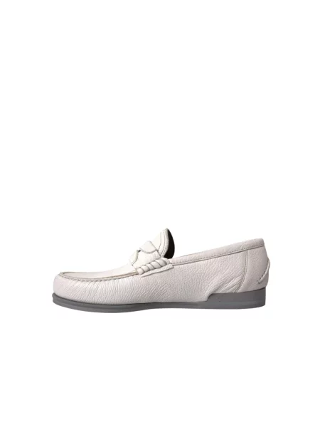 Półbuty Dolce And Gabbana skórzane białe