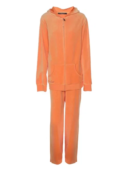 Joggery Marina Rinaldi z dżerseju pomarańczowe