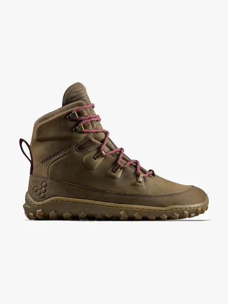 Pantofi Vivobarefoot din piele de drumeție maro
