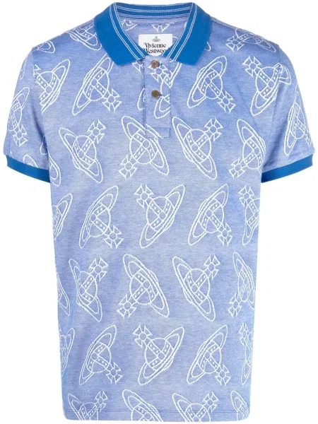 Polo Vivienne Westwood cu imagine albastru