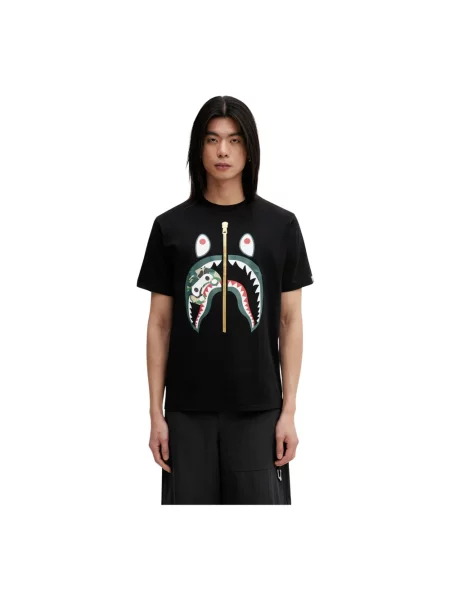 A Bathing Ape t-shirt ABC Camo Milo Shark czarna