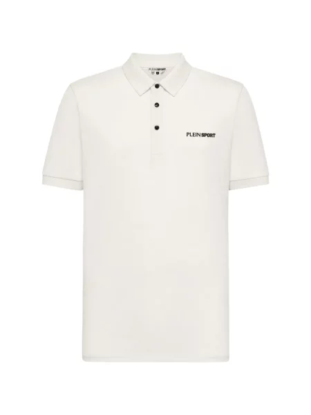 Scurt tricou polo Plein Sport alb