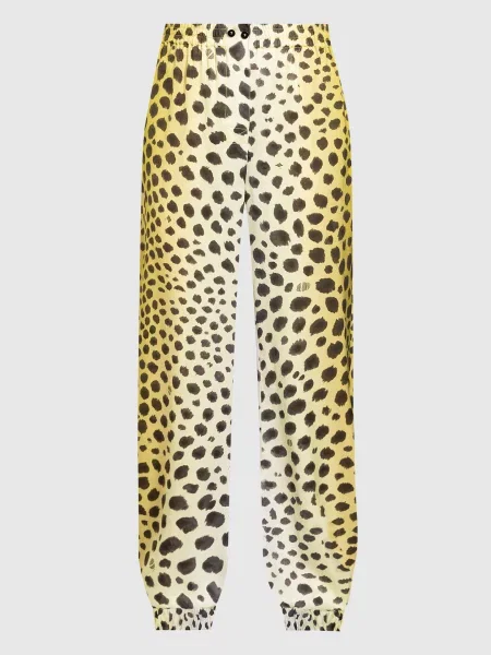 Леопардовые джоггеры The Attico желтые