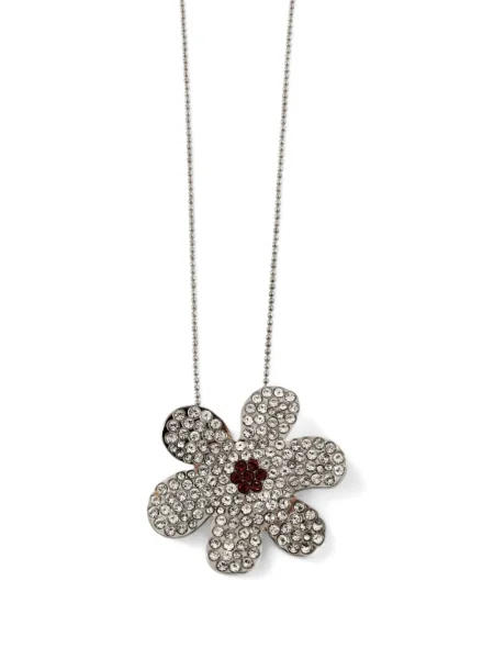 Pandantiv Marni cu model floral argintiu