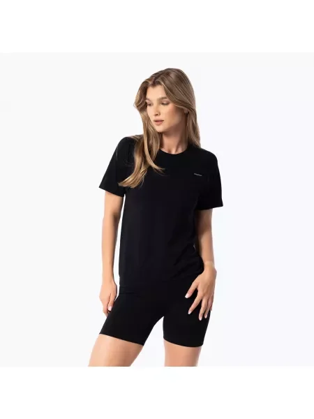 Дамска тренировъчна тениска Carpatree Simply Seamless pure black черно