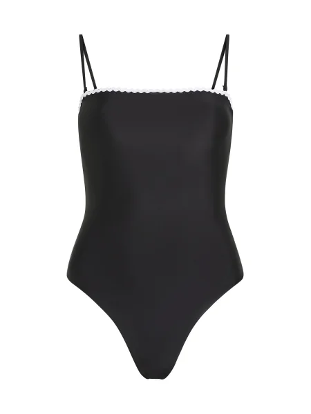 Karl Lagerfeld Costum de baie întreg negru alb