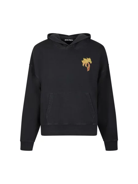 Bluza z kapturem Palm Angels z kapturem czarna