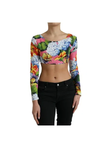 Top Dolce And Gabbana z nadrukiem koronkowy