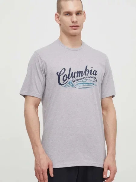 Columbia tričko Rockaway River šedé