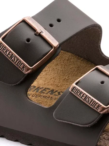 Kožené pantofle Birkenstock Arizona hnědé