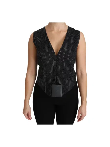 Kamizelka Dolce And Gabbana wełniana czarna