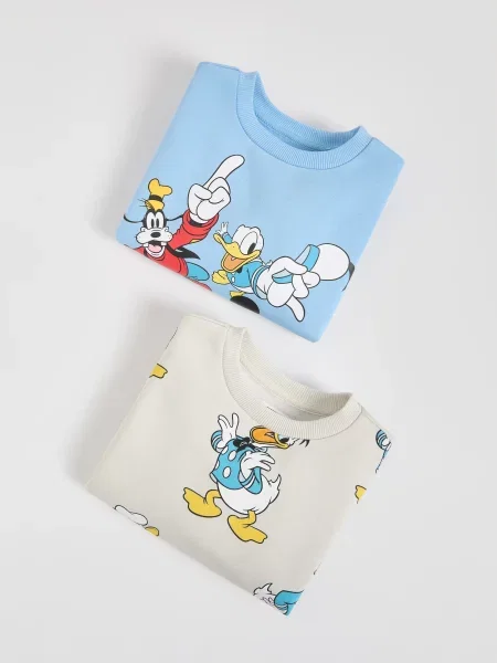Reserved Mikina Mickey Mouse 2 pack světle modrá