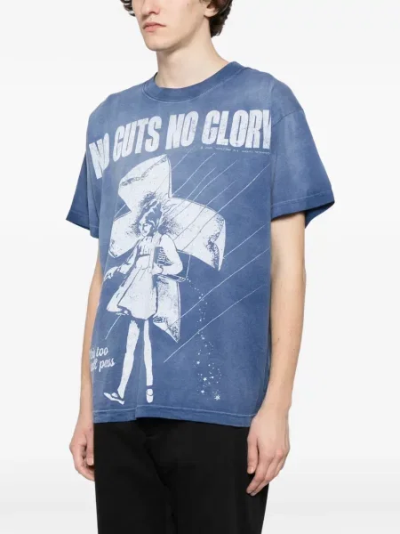 Tricou Hellstar cu imagine albastru