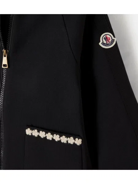 Hoodie Moncler Enfant μαύρο