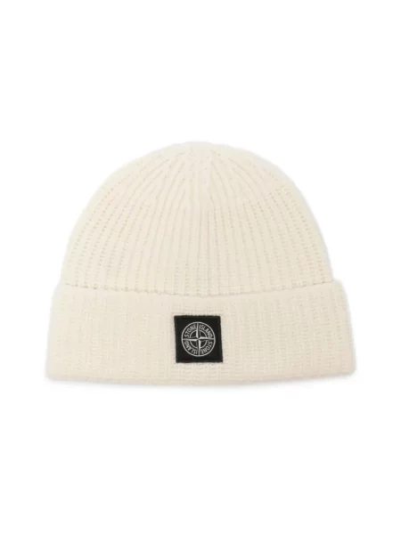 Czapka Stone Island z kamieniami ze sznurkiem beżowa