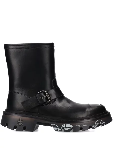 Botine Premiata cu cataramă negru