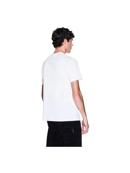 ARMANI EXCHANGE Tricou argintiu / murdar alb