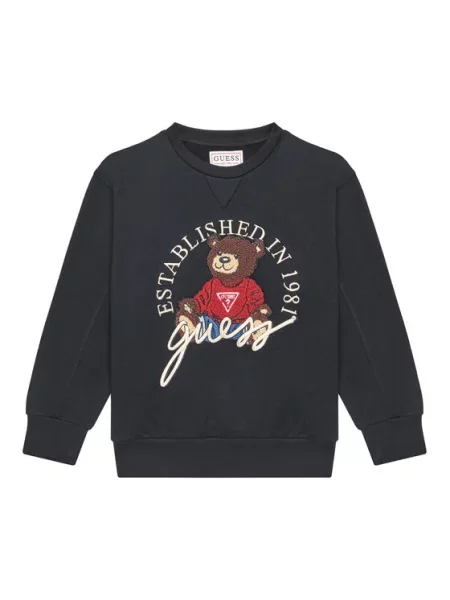 Guess Μπλούζα Oversize μαύρο