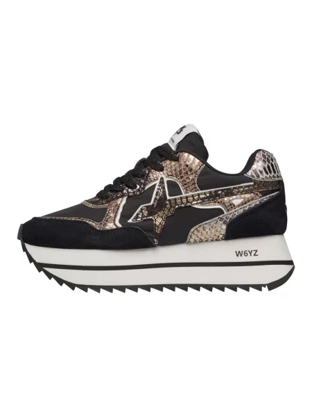 Sneakersy W6yz zamszowe czarne