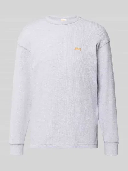 Longsleeve z wyszywanym logo Blkvis