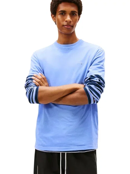 Tricou Tommy Hilfiger Jeans albastru