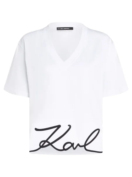 Karl Lagerfeld tricou din femei alb