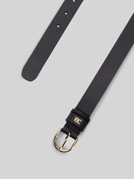 Tommy Hilfiger pasek skórzany Kobiety skóra niebieski jednolity 85 granatowy