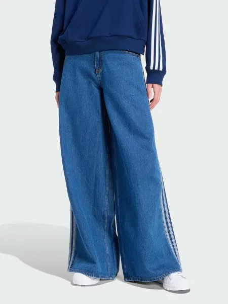 Широкі джинси adidas Adicolor синій