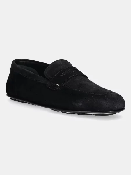 Giuseppe Zanotti mokasyny zamszowe Rupert czarny